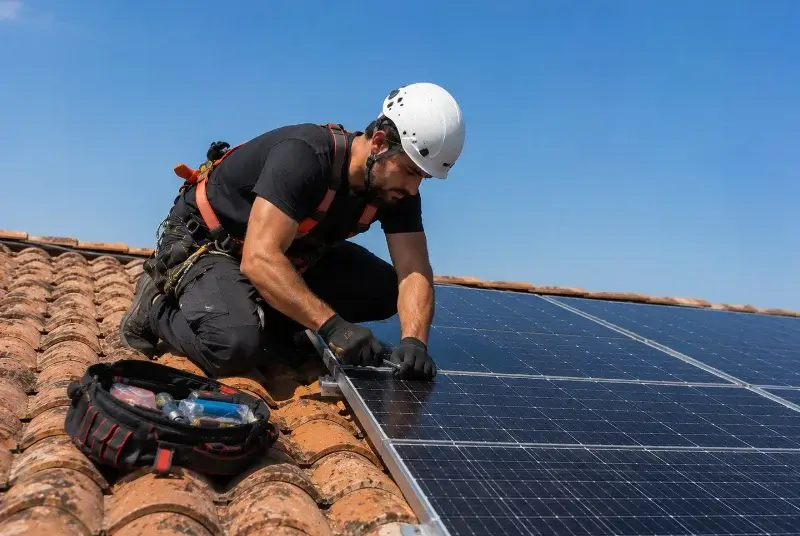 Maintenance et monitoring de panneaux solaires à Niévroz