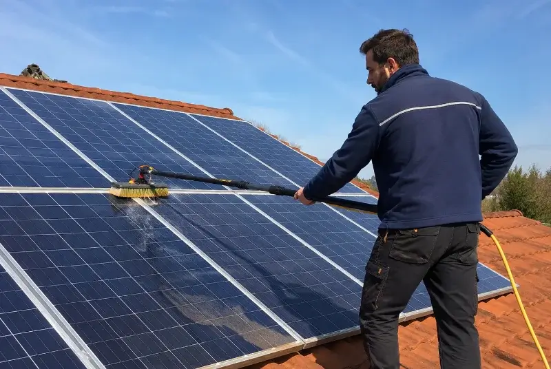 Nettoyage et entretien de panneaux solaires à Niévroz